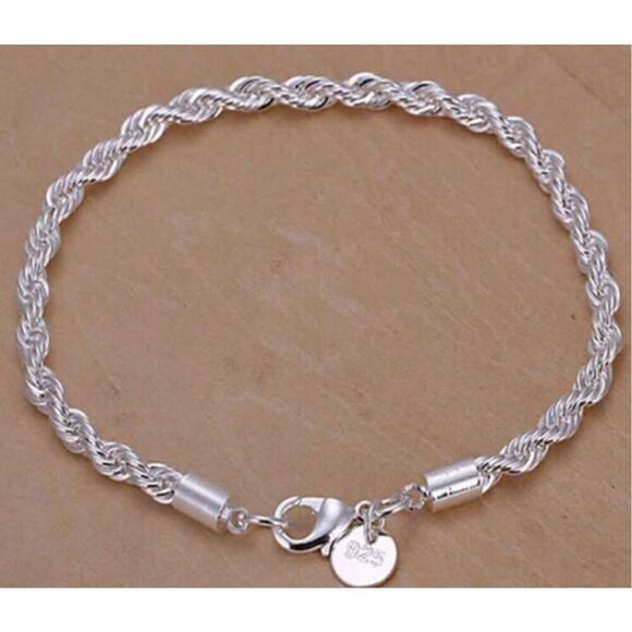 Silver Rope Bracelet - Picture 6 of 6